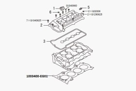 Прокладка ГБЦ Great Wall Volex C30 1003400-EG01-GREAT WALL-1003400EG01-1