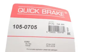 Комплект пружинок колодок стояночного гальма-QUICK BRAKE-1050705-2