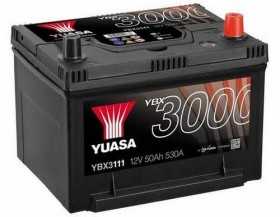 Батарея аккумуляторная Yuasa YBX3000 SMF 12В 50Ач 530A(EN) R+-YUASA-YBX3111-1