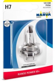 ЛАМПА 12V H7 55W PX26D RANGE POWER (50) В БЛИСТЕРЕ 1 ШТ.-NARVA-483394000