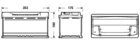 АКБ 6СТ-95 R+ (пт800) (необслуж) EXCELL Exide-EXIDE-EB950