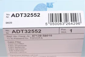 Фільтр салону вугільний-BLUE PRINT-ADT32552-2