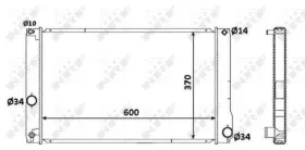 Радиатор, охлаждение двигателя-NRF-53926-7