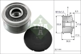 Механизм свободного хода генератора-INA-535013710-1