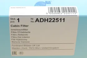 Фильтр, воздух во внутренном пространстве-BLUE PRINT-ADH22511-7