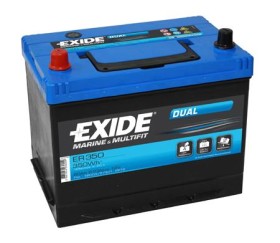 Батарея аккумуляторная Exide Dual 12В 80Ач 510A(EN) L+-EXIDE-ER350