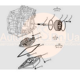 Прокладка піддону картера АКПП CVT Geely 1066002099-GEELY-1066002099-1