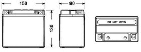 Батарея аккумуляторная Exide Start-Stop Auxiliary 12В 11Ач 150A(EN) L+-EXIDE-EK111