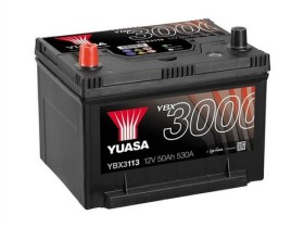 Батарея аккумуляторная Yuasa YBX3000 SMF 12В 50Ач 530A(EN) L+-YUASA-YBX3113