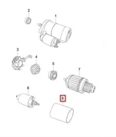 Статор стартера Chery A13, A13A, A13FL, A15, A21, J15FL A11-1GD3708170-CHERY-A111GD3708170-1