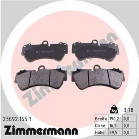 Комплект тормозных колодок, дисковый тормоз-ZIMMERMANN-236921651-3