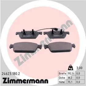 Комплект тормозных колодок, дисковый тормоз-ZIMMERMANN-246231802-4