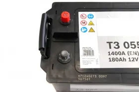 Батарея аккумуляторная Bosch T3 055 12В 180Ач 1400A(EN) L+-BOSCH-0092T30550-2