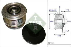 Шкiв генератора-INA-535012110-2