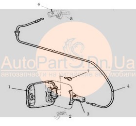 Крышка лючка топливного бака Hafei Saibao AD54000100-HAFEI-AD54000100-1