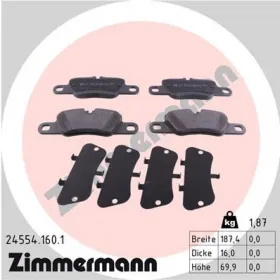 Комплект тормозных колодок, дисковый тормоз ZIMMERMANN 24554.160.1-ZIMMERMANN-245541601-3