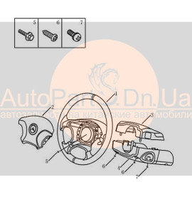 Крышка рулевого колеса Geely CK, CK2, CK-1F с логотипом Gleagle 106300014957405-GEELY-106300014957405-1