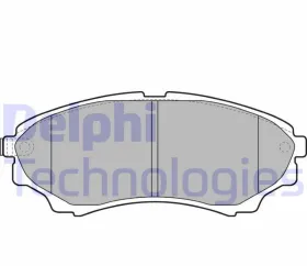 Комплект тормозных колодок, дисковый тормоз-DELPHI-LP2036-1