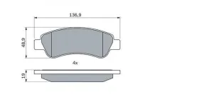 Гальмівні колодки дискові-BOSCH-0986494110-10