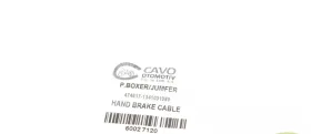 Трос ручного тормоза (1390/1075mm) задний Fiat Ducato/Citroen Jumper/Peugeot Expert (06-) (6002712) CAVO-CAVO-6002712-1