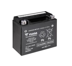 Батарея аккумуляторная Yuasa 12В 18Ач 270A(EN) R+-YUASA-YTX20HLBS