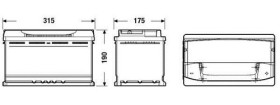 АКБ 6СТ-90 R+ (пт720) (необслуж)(315х175х190) Premium Exide-EXIDE-EA900