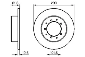 Тормозной диск-BOSCH-0986478656-5