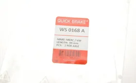 Датчик зносу гальмівних колодок-QUICK BRAKE-WS0168A-2