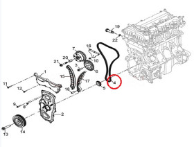 Цепь ГРМ MG 350, MG 550, MG5, MG3 Cross 10025619-MG-10025619-1