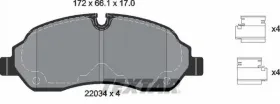 Комплект тормозных колодок-TEXTAR-2203401-4