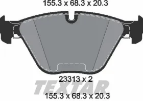 Колодки гальмівні (передні) BMW 3 (E90/E91) 04-13/X1 (E84) 09-15 (Ate - Teves) EPAD (знятий з пр-ва)-TEXTAR-2331381-1