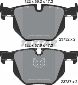 Комплект тормозных колодок, дисковый тормоз TEXTAR 2373201-TEXTAR-2373201-2