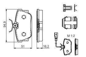 Гальмівні колодки дискові-BOSCH-0986494529-9