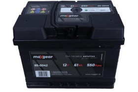 85-0042 MAXGEAR Аккумулятор 12V 61AH/550A L- 242X175X175 Dќ./SZER./WYS Z OCZKIEM KONTROLNYM