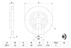 Тормозной диск-BOSCH-0986479C04-2