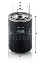 Масляный фильтр-MANN-FILTER-W9364-1