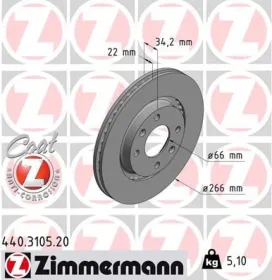 Тормозной диск-ZIMMERMANN-440310520-2