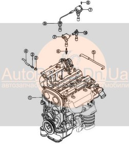 Комплект високовольтних проводів Brilliance M2 DAMD3161912-BRILLIANCE-DAMD3161912-1