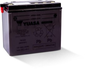 Батарея аккумуляторная Yuasa 12В 19Ач 190A(EN) L+-YUASA-YB16B