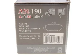 Колодки тормозные-AUTO STANDART-AST190-3