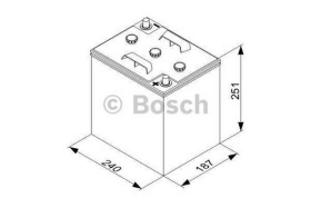 180091801 BOSCH Батарея аккумуляторная