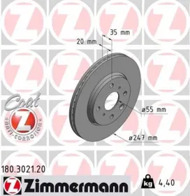 Тормозной диск-ZIMMERMANN-180302120-1