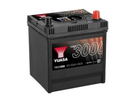 Батарея аккумуляторная Yuasa YBX3000 SMF 12В 50Ач 450A(EN) R+-YUASA-YBX3008