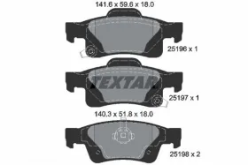 Комплект тормозных колодок, дисковый тормоз-TEXTAR-2519601-4