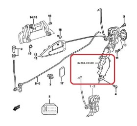 Актуатор замка передней левой двери Changhe Ideal-2 82204-C0100-CHANGHE-82204C0100-1