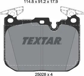 Комплект тормозных колодок-TEXTAR-2502805-1