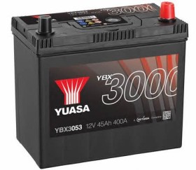 Батарея аккумуляторная Yuasa YBX3000 SMF 12В 45Ач 400A(EN) R+-YUASA-YBX3053