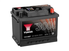 Батарея аккумуляторная Yuasa YBX3000 SMF 12В 60Ач 550A(EN) R+-YUASA-YBX3027