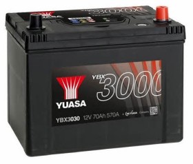 Батарея аккумуляторная Yuasa YBX3000 SMF 12В 70Ач 570A(EN) R+-YUASA-YBX3030-1