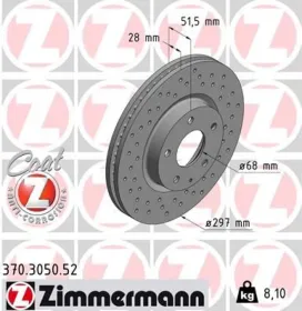 Тормозной диск-ZIMMERMANN-370305052-7